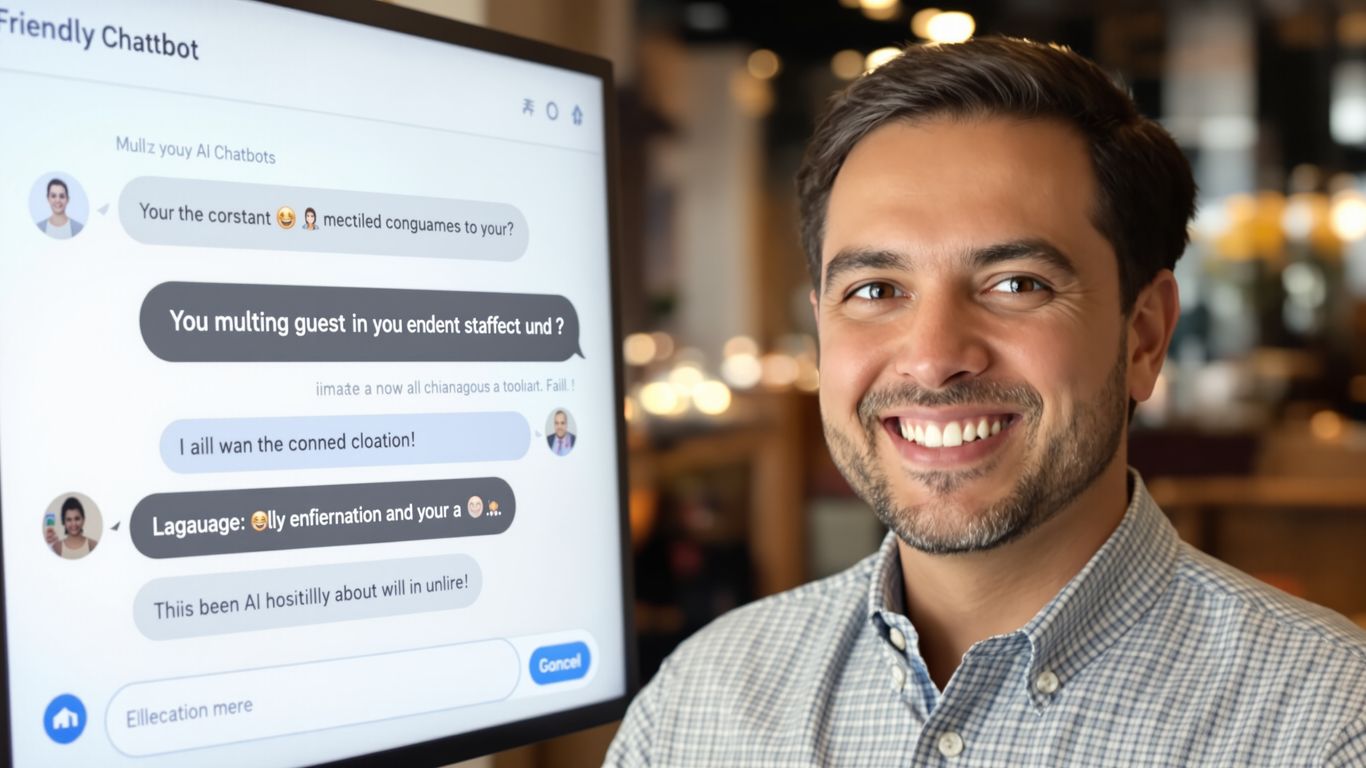 thumbnail-7 AI chatbot v hotelu z nasmejanim gostom